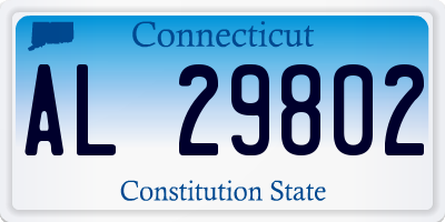 CT license plate AL29802