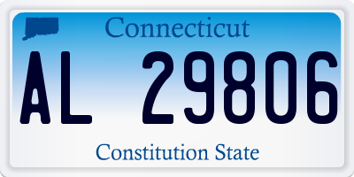 CT license plate AL29806