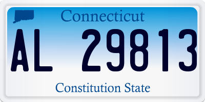 CT license plate AL29813