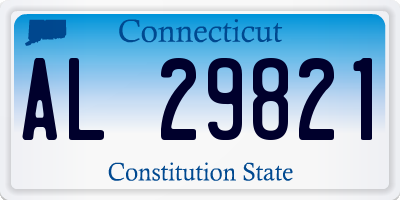 CT license plate AL29821