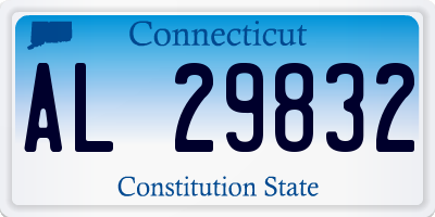 CT license plate AL29832