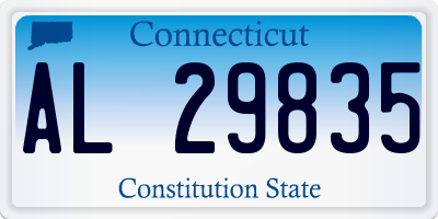CT license plate AL29835