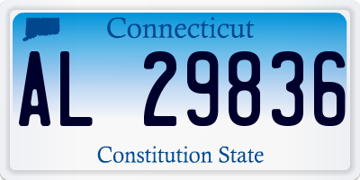 CT license plate AL29836