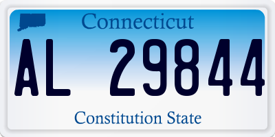 CT license plate AL29844