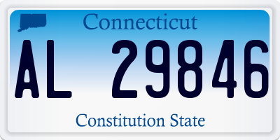 CT license plate AL29846