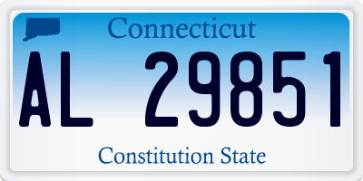 CT license plate AL29851