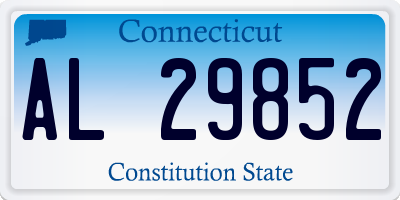 CT license plate AL29852
