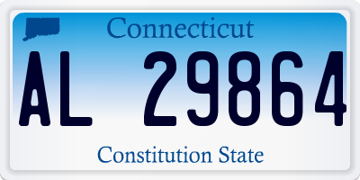 CT license plate AL29864