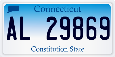 CT license plate AL29869