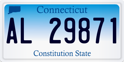 CT license plate AL29871