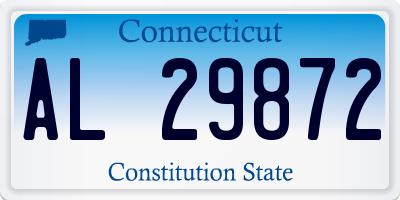 CT license plate AL29872