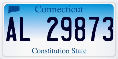 CT license plate AL29873