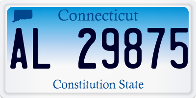 CT license plate AL29875