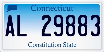CT license plate AL29883
