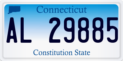 CT license plate AL29885