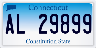 CT license plate AL29899