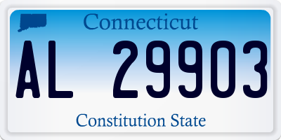 CT license plate AL29903