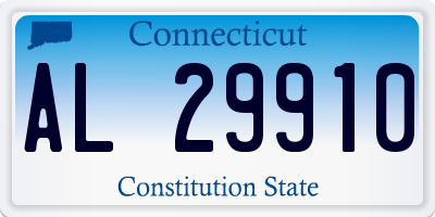 CT license plate AL29910