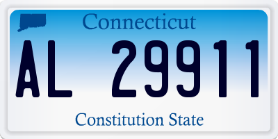 CT license plate AL29911