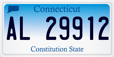 CT license plate AL29912