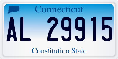 CT license plate AL29915