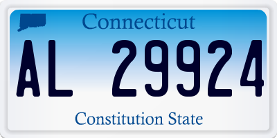 CT license plate AL29924