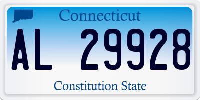 CT license plate AL29928