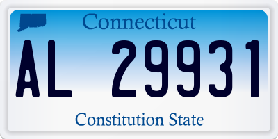 CT license plate AL29931