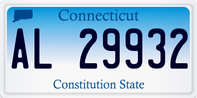 CT license plate AL29932