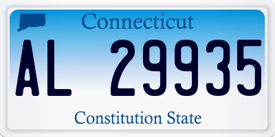 CT license plate AL29935