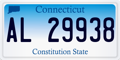 CT license plate AL29938