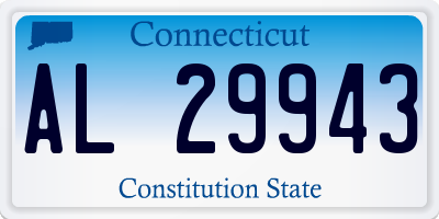 CT license plate AL29943