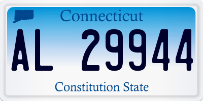 CT license plate AL29944