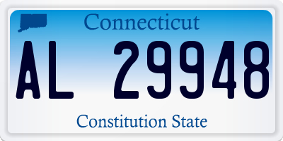 CT license plate AL29948