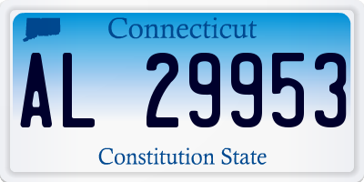 CT license plate AL29953