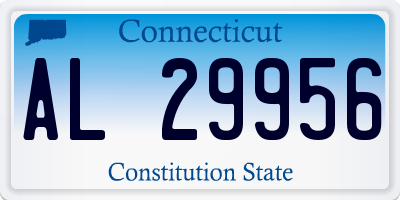 CT license plate AL29956