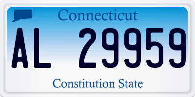 CT license plate AL29959