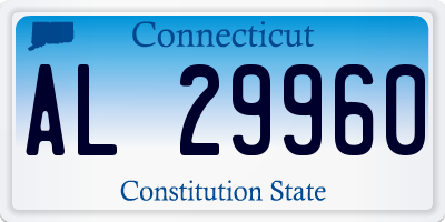 CT license plate AL29960