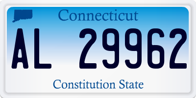 CT license plate AL29962