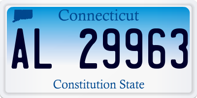 CT license plate AL29963