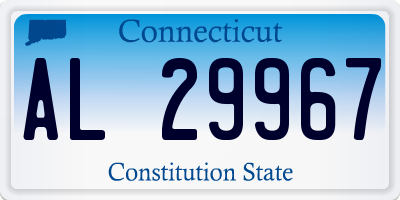 CT license plate AL29967