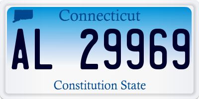 CT license plate AL29969