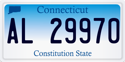 CT license plate AL29970