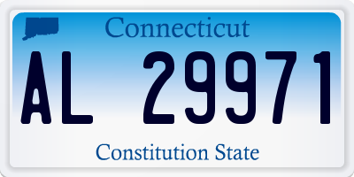 CT license plate AL29971