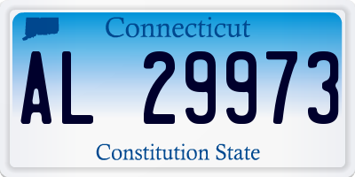 CT license plate AL29973