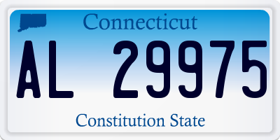 CT license plate AL29975