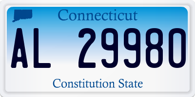 CT license plate AL29980