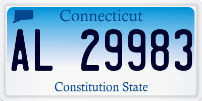 CT license plate AL29983