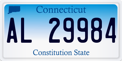 CT license plate AL29984