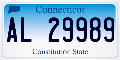 CT license plate AL29989